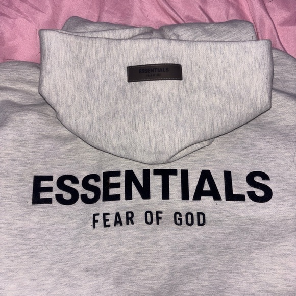 Essentials Light Gray Hoodie